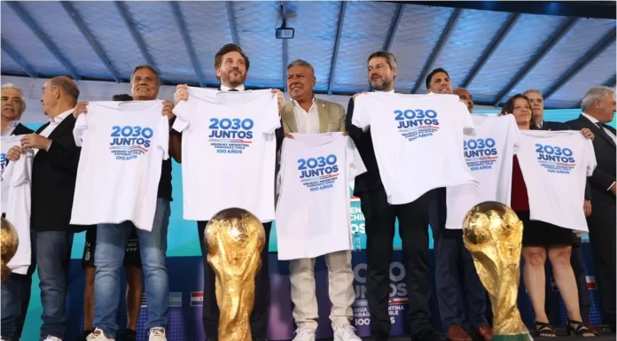 Presentan candidatura de Uruguay, Argentina, Chile y Paraguay para el Mundial 2030