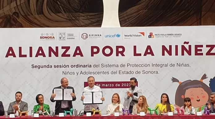 Firma Alfonso Durazo Alianza por la Niñez