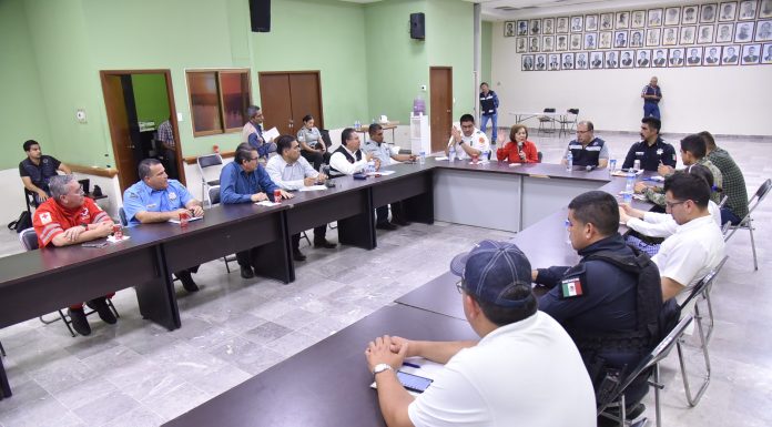 EFECTÚA CONSEJO MUNICIPAL DE PROTECCIÓN CIVIL REUNIÓN PREVIA AL OPERATIVO POR UNA SEMANA SANTA BLANCA 2023
