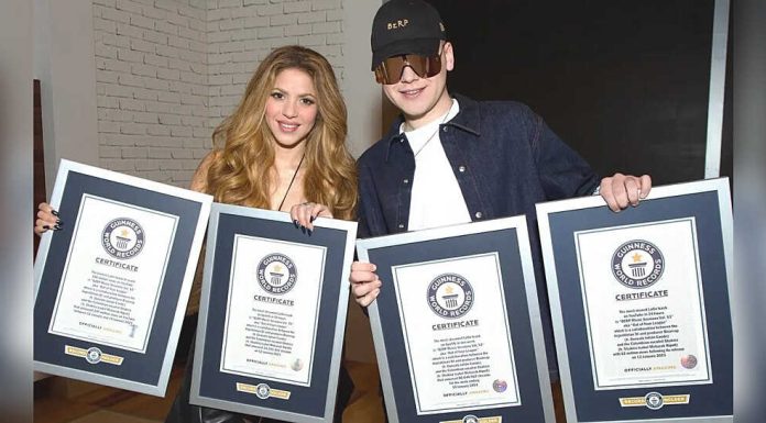 Canción de Shakira y Bizarrap logra cuatro Récords Guinness
