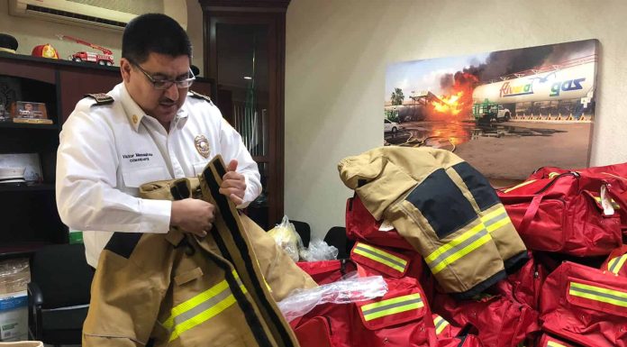 Bomberos de Cajeme reciben 50 equipos de seguridad
