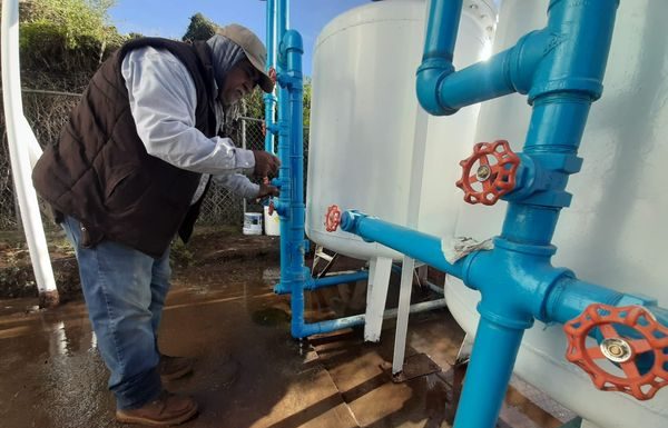 SE REESTABLECE AGUA POTABLE EN COMUNIDAD DE HORNOS: OOMAPASC