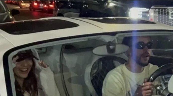 Bad Bunny y Kendall Jenner son captados saliendo juntos de un concierto en Los Ángeles | VIDEO