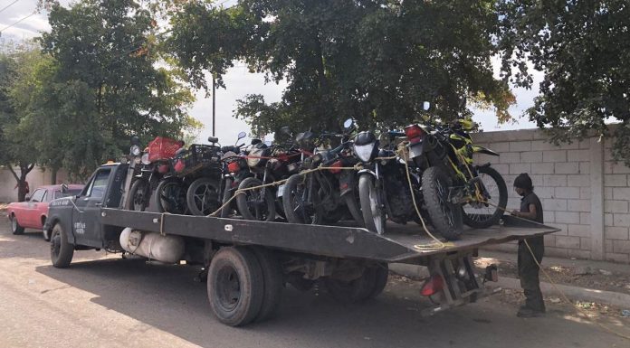 Mandan al corralón a 300 motocicletas en Cajeme por circular sin placas