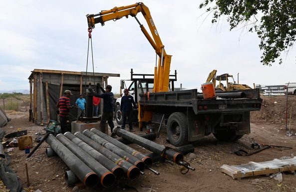 AVANZA LA INSTALACIÓN DEL NUEVO POZO DE VILLA BONITA