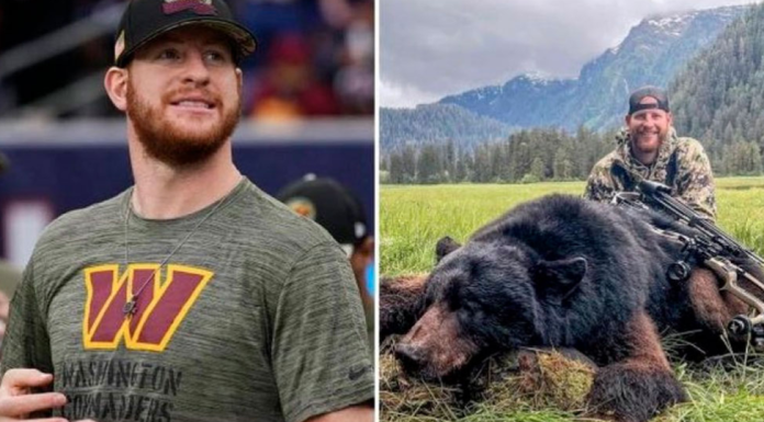 “Está muerto, como tu carrera”: Aficionados critican a jugador de la NFL por presumir caza de oso; la liga, sin comentarios