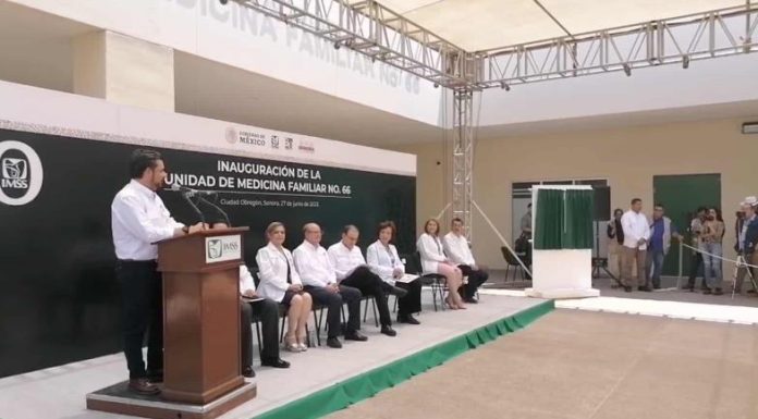 Zoé Robledo inaugura Clínica 66 en Ciudad Obregón, Sonora; «será mejor que Dinamarca»