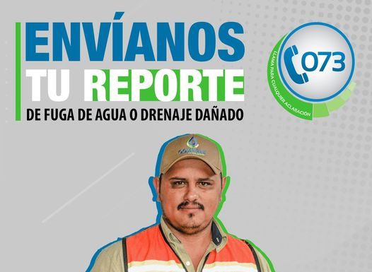 OOMAPASC TE INFORMA EL NÚMERO PARA REPORTAR DRENAJES TAPADOS