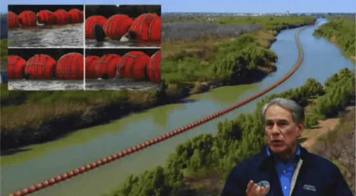 SRE acusa que 75% de las boyas de Greg Abbot para frenar paso de migrantes sobre el Río Bravo, están en México