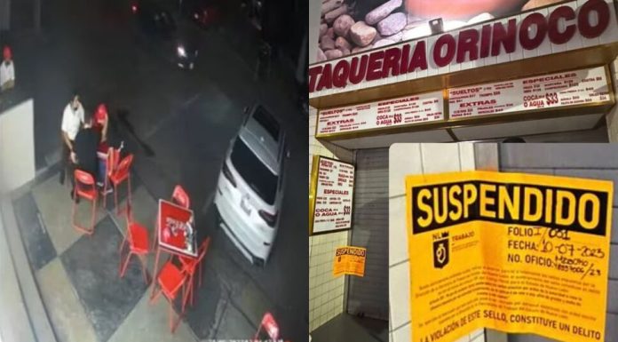 Suspenden Taquería Orinoco tras agresión a menor que trabaja como mesero en San Pedro