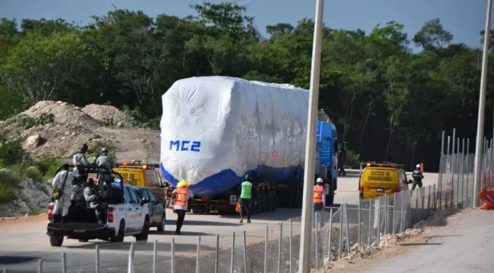 Llega primer convoy del Tren Maya a Cancún