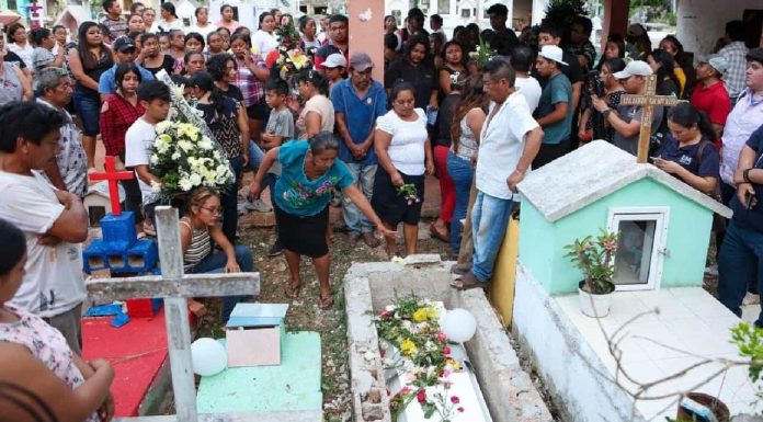 Sepultan a Aitana, niña que perdió la vida en elevador del IMSS