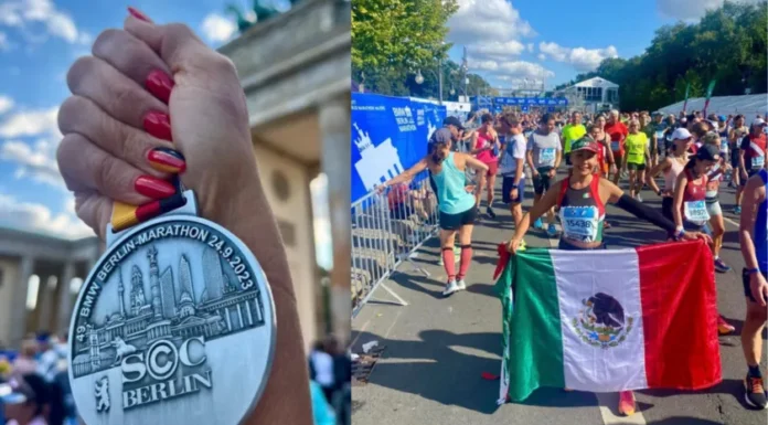 A un “pasito”, la cajemense Lupita Campa de completar los 6 grandes maratones del mundo