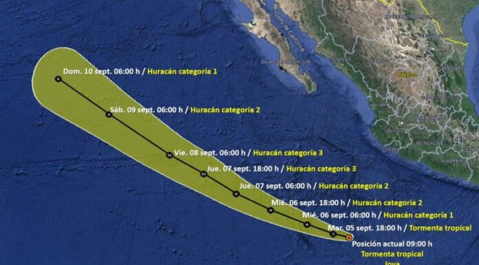 Se forma la tormenta tropical Jova en el Pacífico