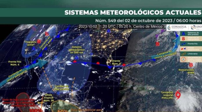 Clima en Sonora: frente frío 4 dejará lluvias en la entidad