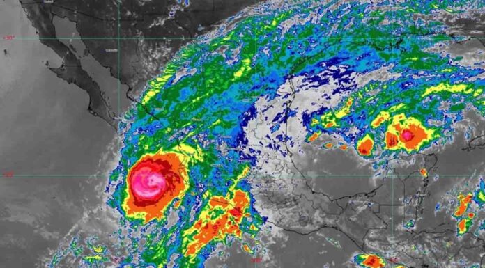 Huracán ‘Lidia’ se intensifica a categoría 3; afectará estos estados en México