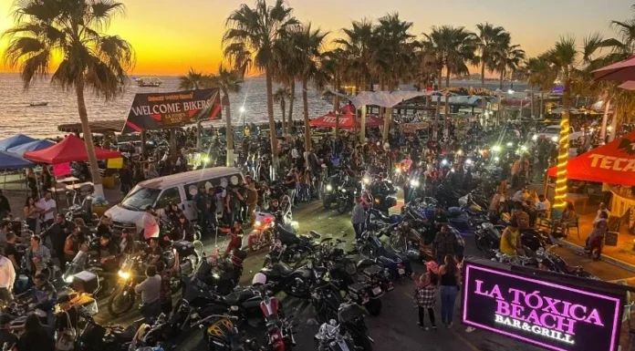 “Bikers” colman calles de Puerto Peñasco; dejan buena derrama económica