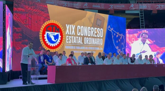 Javier Villarreal es reelecto al frente de la CTM Sonora por 6 Años