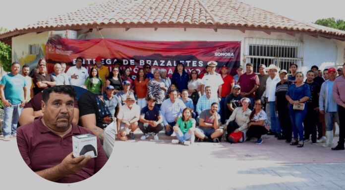 Entrega Sagarhpa brazaletes anti tiburones a pescadores de Puerto Peñasco