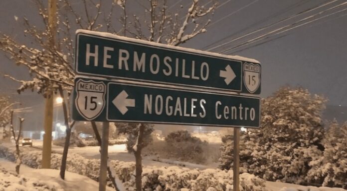 Prevén ingreso de frente frío con caída de nieve en municipios de Sonora