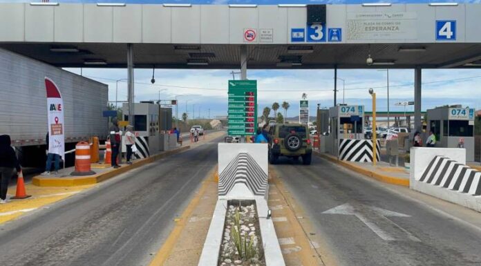 Toman caseta de Esperanza; exigen libre tránsito