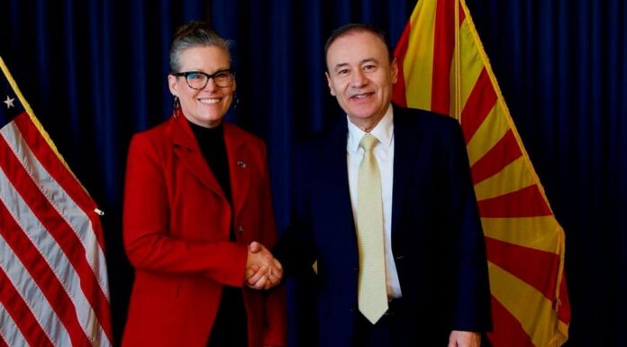 Alfonso Durazo se reúne con gobernadora de Arizona para hablar sobre tema garita Lukeville-Sonoyta