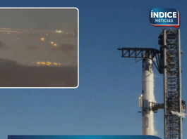 Captan colapso de la nave Starship de SpaceX; restos iluminan el cielo
