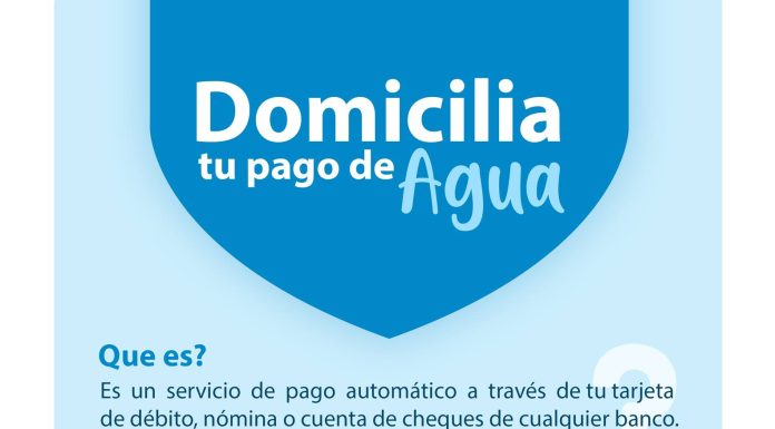 ¡Domicilia tu pago de agua!
