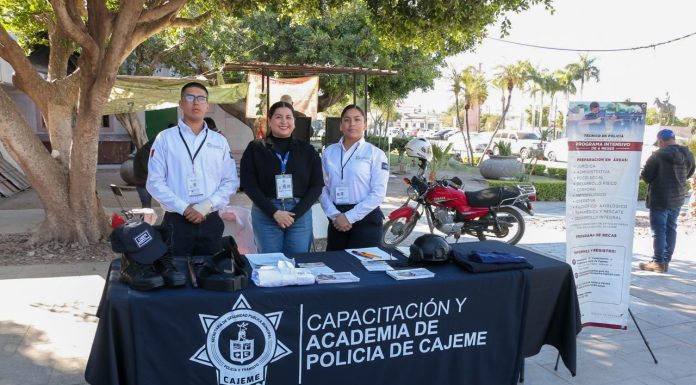 INVITAN A LAS Y LOS JÓVENES CAJEMENSES A INSCRIBIRSE A LA ACADEMIA DE POLICÍA MUNICIPAL