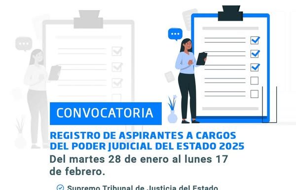 CONGRESO INVITA A PARTICIPAR EN CONOVCATORIA PARA JUZGADORES DEL ESTADO
