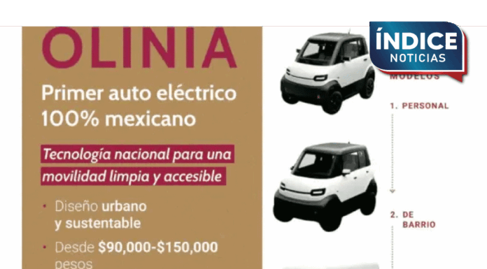 Conoce los 3 modelos de mini vehículos de Olinia iniciativa federal