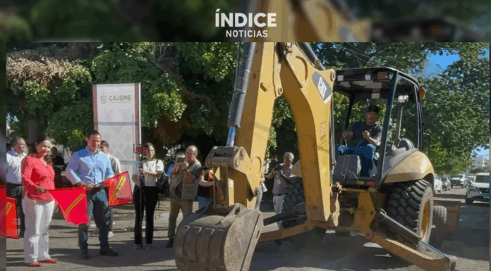 Ponen en marcha obras para rehabilitar calles de la colonia Bellavista, en Cajeme