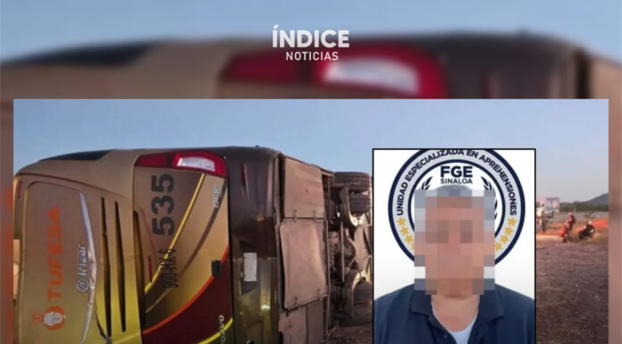 Detienen a Joel N, el chofer de Tufesa responsable del fatal accidente en la carretera Guaymas–Hermosillo