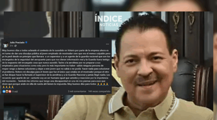 Julio Preciado responde a las críticas por su actitud en aeropuerto de Tijuana