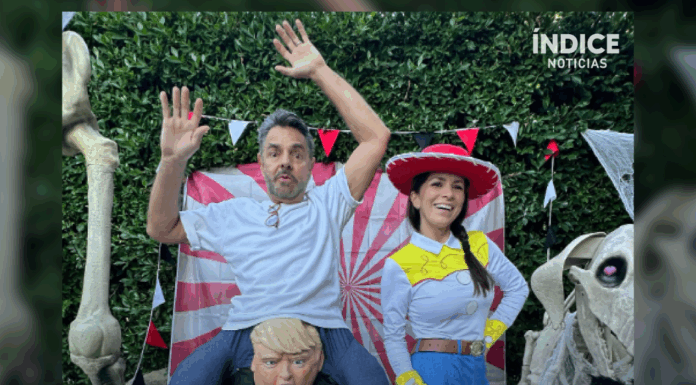 Eugenio Derbez usa disfraz de Donald Trump en Halloween y causa polémica en redes sociales