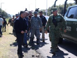 Harfuch recorre Uruapan; anuncia capacitación a policías municipales