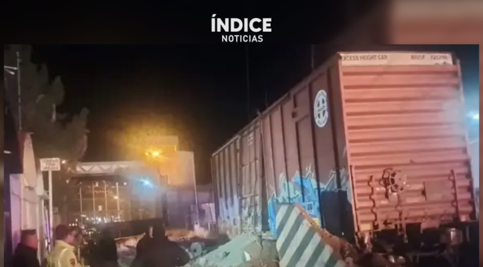 Vagón de tren se descarrila a unos metros de la garita Dennis DeConcini