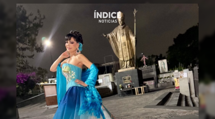 Maribel Guardia rinde homenaje a su hijo con vestido de la Virgen de Guadalupe