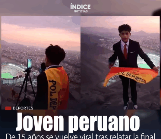 El joven narrador de 15 años que conquistó redes al relatar la final de la Libertadores desde un cerro en Lima