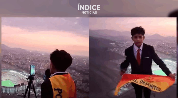 El joven narrador de 15 años que conquistó redes al relatar la final de la Libertadores desde un cerro en Lima