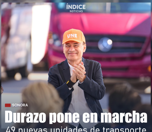 Durazo pone en marcha 49 nuevas unidades de transporte urbano en Hermosillo