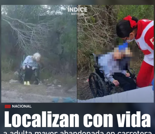 Localizan con vida a adulta mayor abandonada en carretera con signos de hipotermia