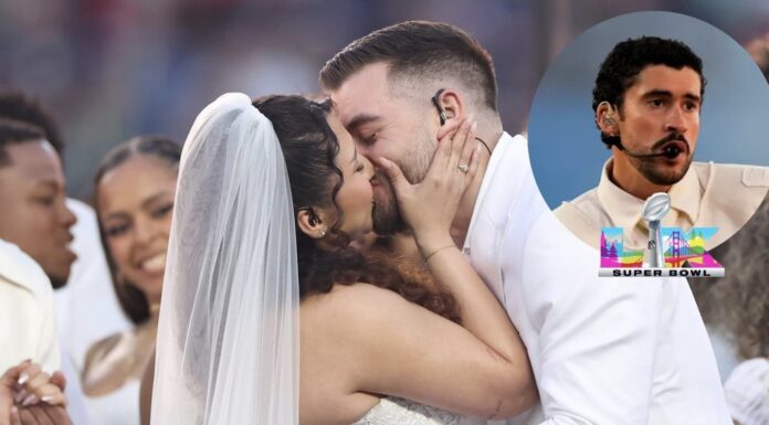 Bad Bunny convierte una invitación de boda en una boda en el Super Bowl