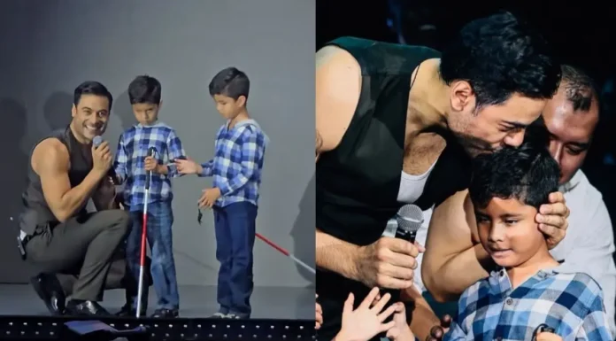 CARLOS RIVERA CONMUEVE AL PÚBLICO AL COMPARTIR ESCENARIO CON NIÑOS CON DISCAPACIDAD VISUAL