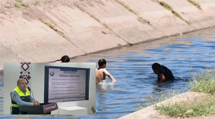 PIDEN EVITAR BAÑARSE EN CANALES TRAS HALLAZGO DE DOS CUERPOS EN CAJEME