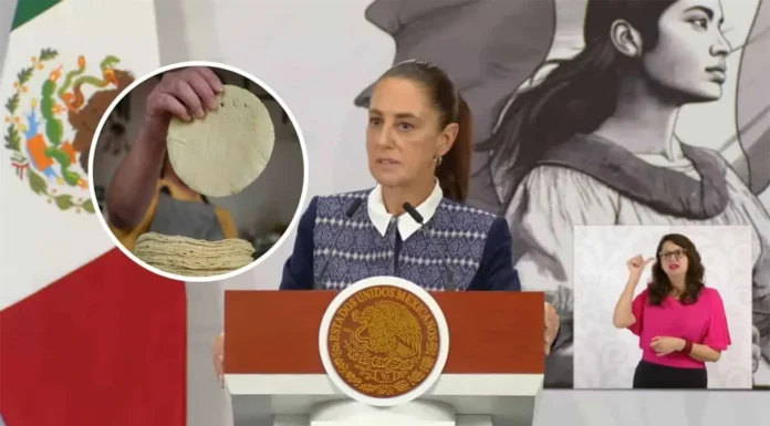 Sheinbaum descarta aumento en el precio de la tortilla en México