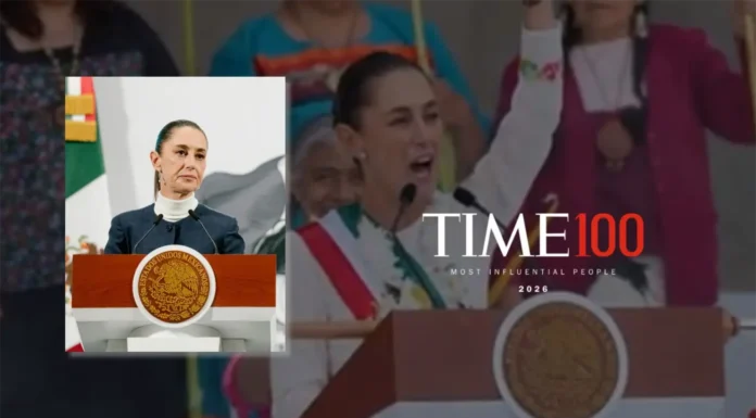 TIME INCLUYE A CLAUDIA SHEINBAUM ENTRE LAS 100 PERSONAS MÁS INFLUYENTES DEL MUNDO EN 2026
