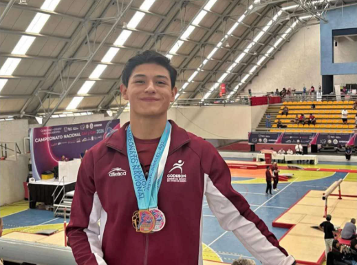ORGULLO SONORENSE: SAÚL VALENZUELA GANA CUATRO MEDALLAS EN NACIONAL DE GIMNASIA