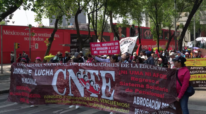 GOBIERNO FEDERAL NEGOCIA CON LA CNTE ANTE POSIBLES PROTESTAS DURANTE EL MUNDIAL 2026