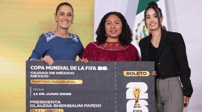 ¿QUIÉN GANÓ EL BOLETO DE SHEINBAUM PARA LA INAUGURACIÓN DEL MUNDIAL 2026?